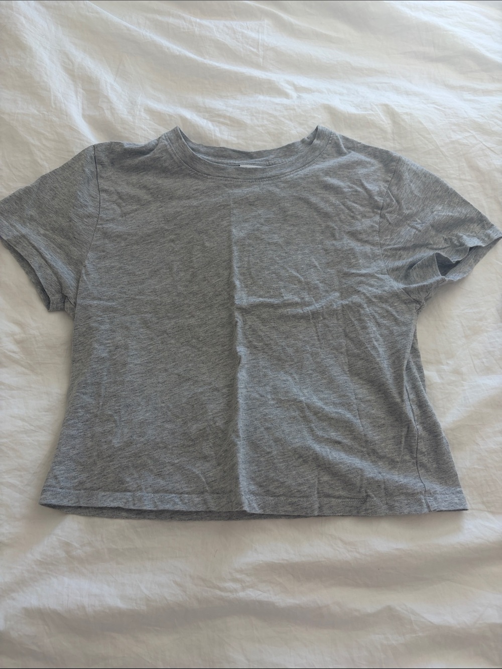 Outdoor Voices Gray Cropped Tee